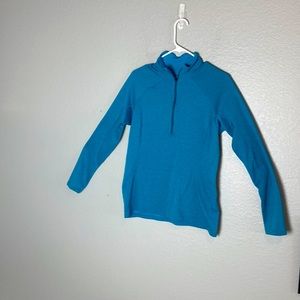 Patagonia Teal Lightweight Pullover 3/4 zipper Size Medium.